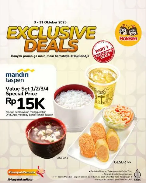 Promo HokBen x Mandiri Taspen Oktober 2025