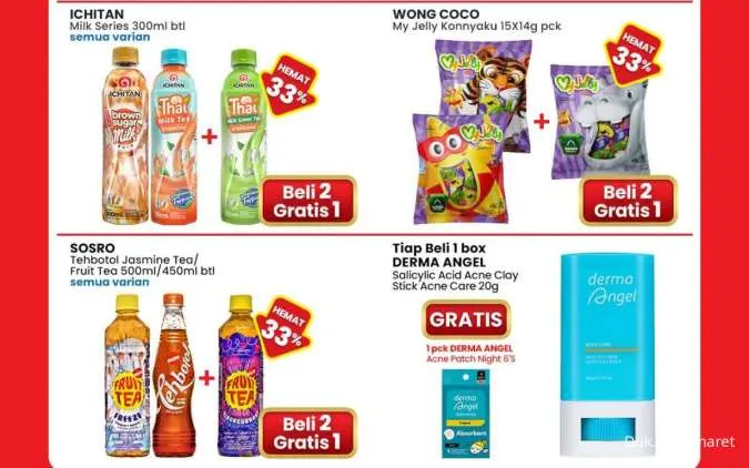 Promo Berhadiah Indomaret Periode 8-21 Januari 2026, Derma Angel Beli 1 Gratis 1