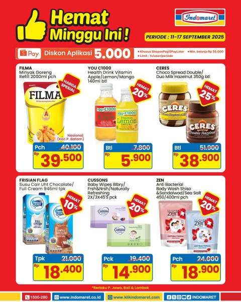Promo Indomaret 11-17 September Hemat Minggu Ini