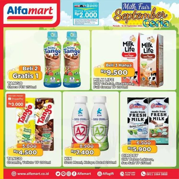 Promo Alfamart Milk Fair Periode 16-30 September 2022