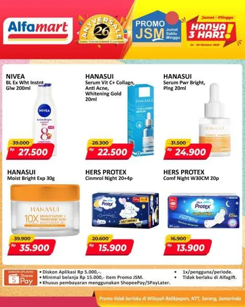 Promo JSM Alfamart Periode 24-26 Oktober 2025