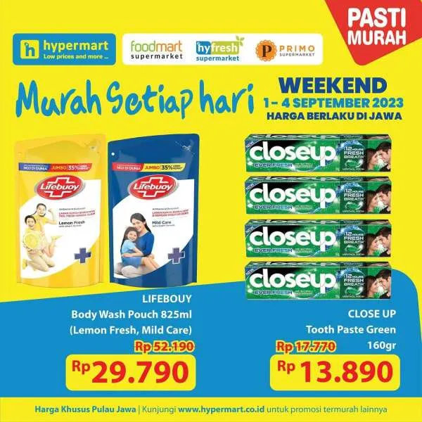 Promo Hypermart Hyper Diskon Weekend Periode 1-4 September 2023