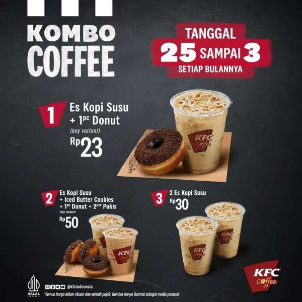 Promo KFC Hari Ini Januari 2023, Promo Kombo Coffee dengan 3 Pilihan Menarik