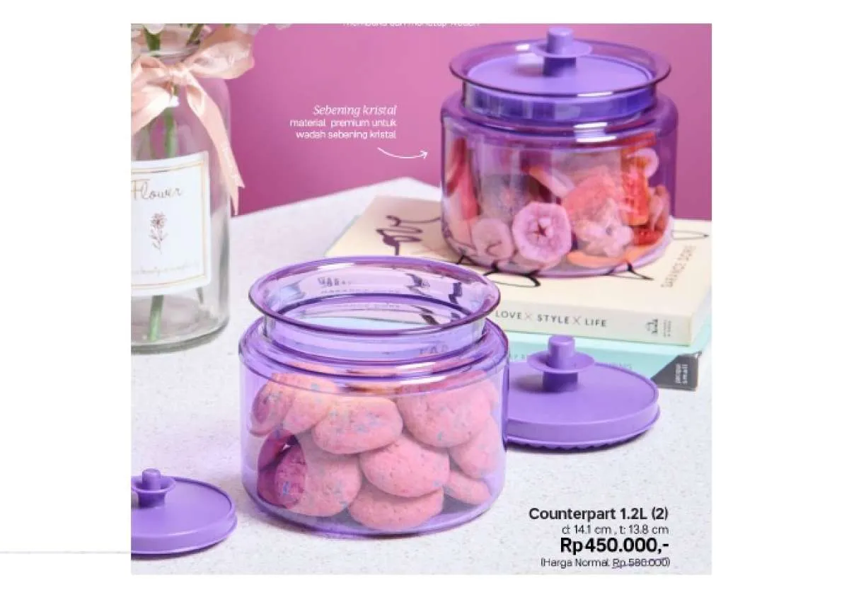 Katalog Tupperware September 2021, harga murah Eco Bottle, Handy Box, Chopper dll