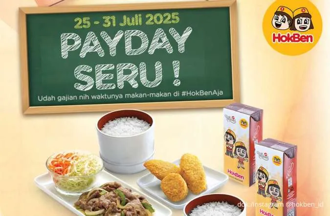 Promo HokBen Payday Seru 25-31 Juli 2025, Paket Spesial Berdua Tak Sampai Rp 100.000
