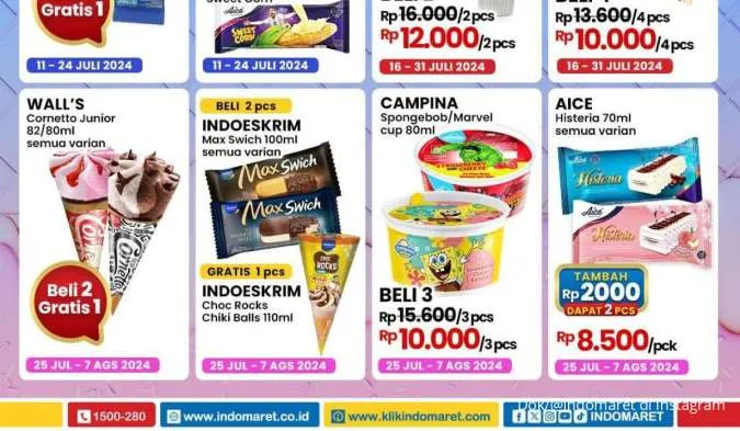 Promo Indomaret Ice Cream Sale 29 Sep-1 Okt 2026, Buy 1 Get 1 Cornetto SilverQueen