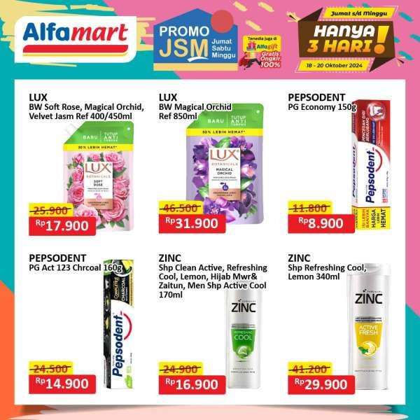 Promo JSM Alfamart Weekend 18-20 Oktober 2024