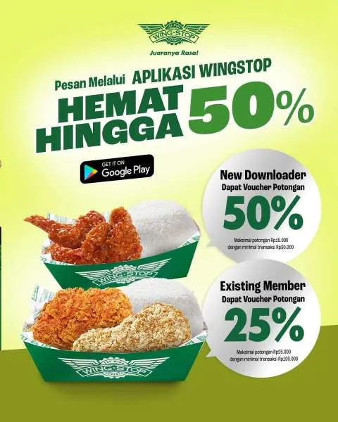 Promo Wingstop Hemat 50%