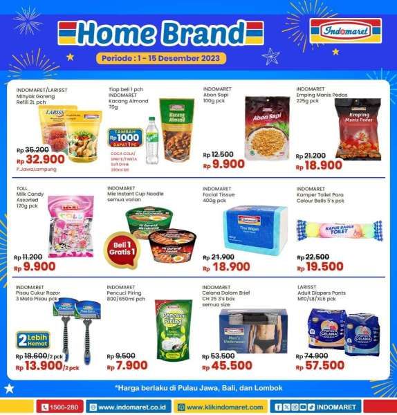 Promo Indomaret Terbaru Home Brand 1-15 Desember 2023