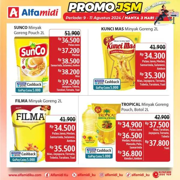 Promo JSM Alfamidi Periode 9-11 Agustus 2024