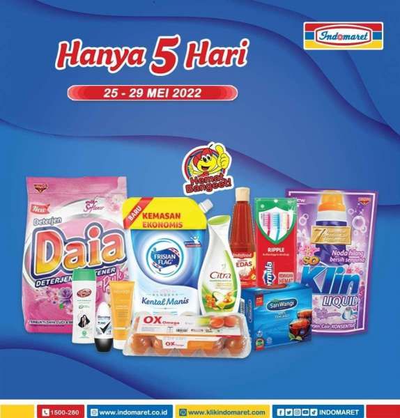 Katalog Promo Indomaret Hanya 5 Hari Periode 25-29 Mei 2022