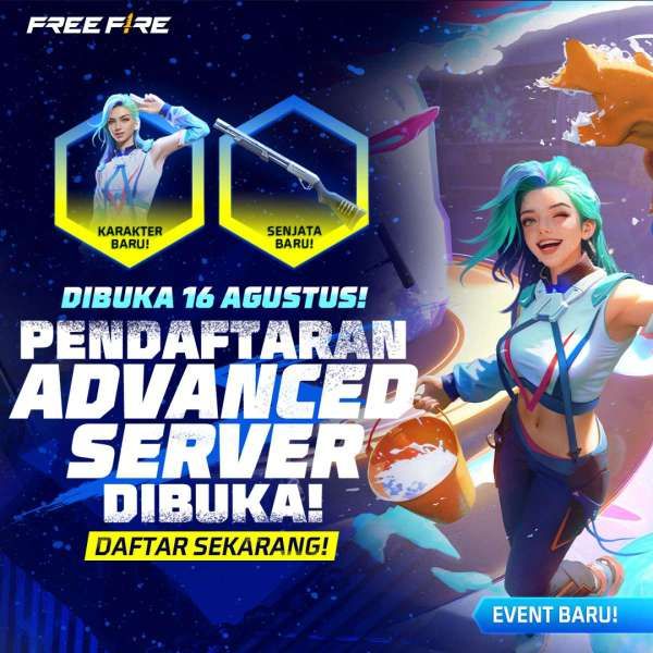 Free Fire Advance Server 2024 edisi terbaru bulan Agustus