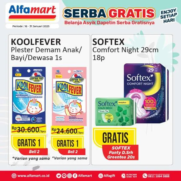 Promo Alfamart Serba Gratis Periode 16-31 Januari 2025