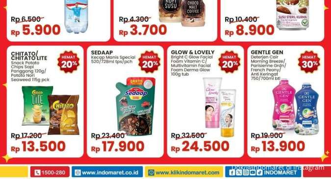 Promo Indomaret Weekend 17-19 Januari 2025, Promo Kecap dan Deterjen Hemat Minggu Ini