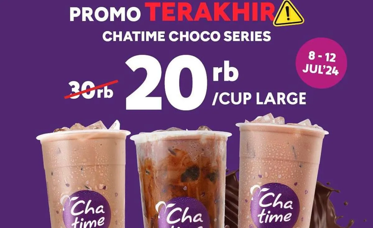 Promo Chatime Choco Series Serba Rp 20.000-an, Promo Terakhir Berlaku Sampai Besok