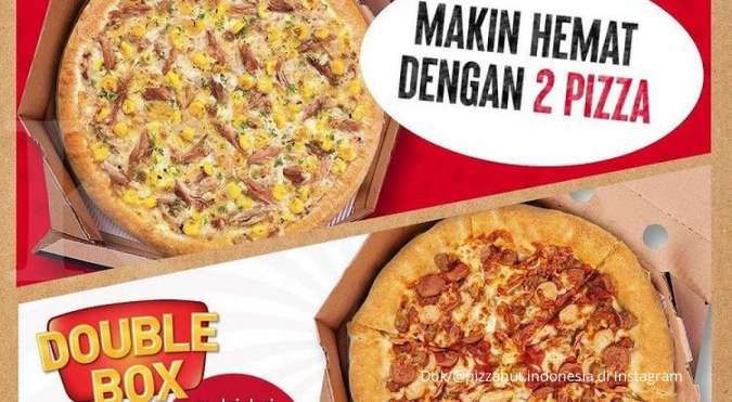 Promo Pizza Hut di Bulan Desember 2021, Beli Double Box Makin Hemat dengan 2 Pizza