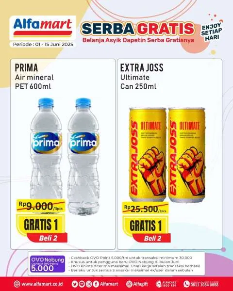Promo Alfamart Serba Gratis Periode 1-15 Juni 2025