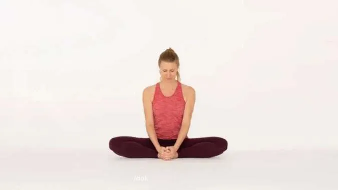 Butterfly pose yoga
