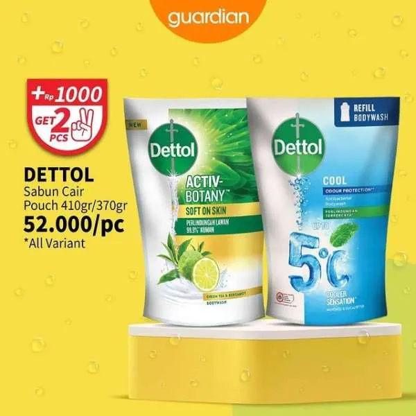 Promo Guardian +1000 Get 2 Pcs Periode s/d 19 Juli 2023