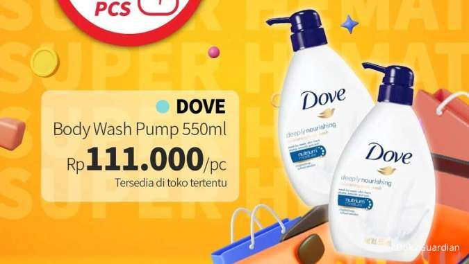 Promo Guardian Terbaru 12-25 Desember 2024, Tambah Rp 1.000 Dapat 2 Dove Sabun Cair