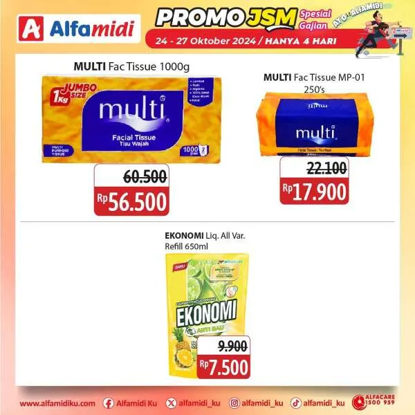 Promo JSM Alfamidi Spesial Gajian Periode 24-27 Oktober 2024