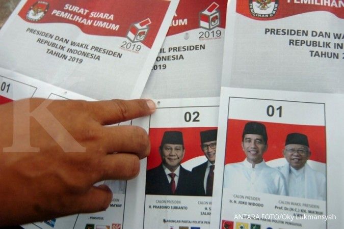 Quick count SMRC data 46,64%: Jokowi-Ma'ruf 55,28%, Prabowo-Sandiaga 44,72%