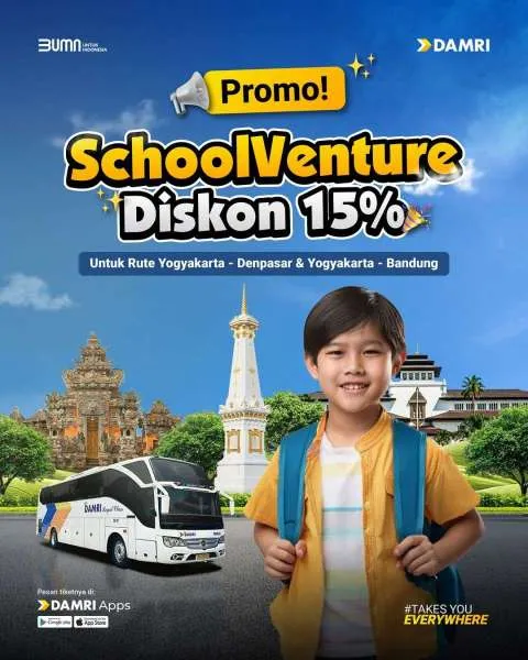 Promo Damri School Venture 15 Juni-15 Juli