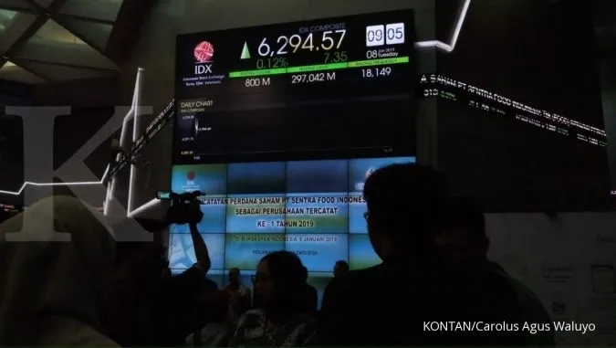 The JCI fell 0.39% to 6,262 at the end of the session Tuesday (1/8)