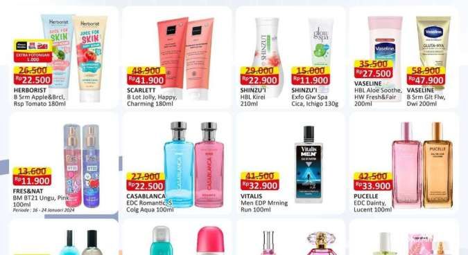 Promo Alfamart Body Care Fair, Shampoo hingga Body Lotion Harga Menarik