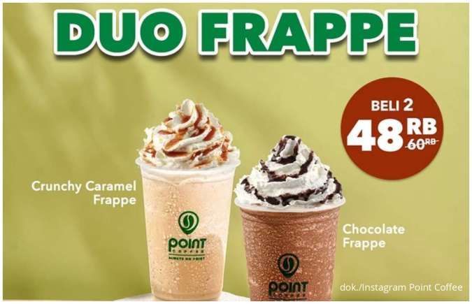 Ngopi Berdua Lebih Seru dengan Promo Point Coffee Indomaret, 2 Frappe Hanya Rp 48.000