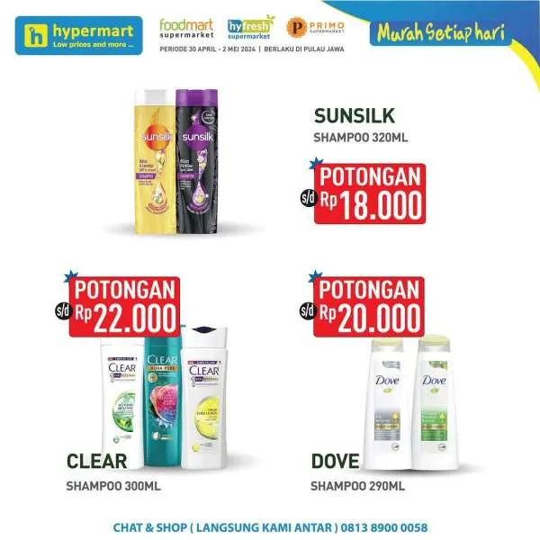 Promo Hypermart Hyper Diskon Weekday Periode 30 April-2 Mei 2024