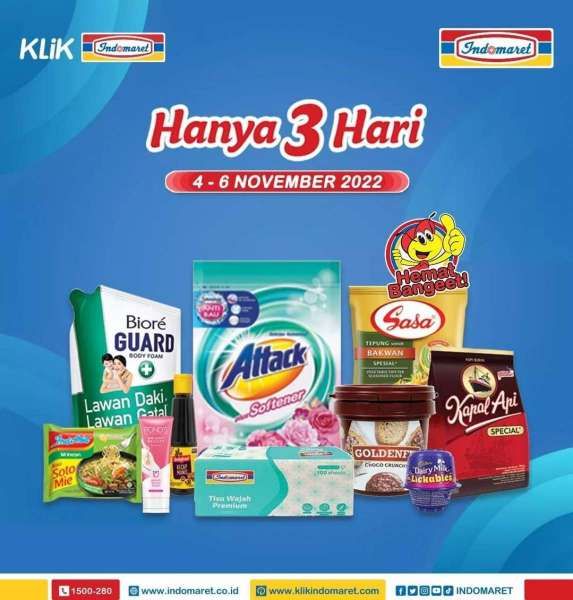 Katalog Promo Indomaret Hanya 3 Hari Periode 4-6 November 2022