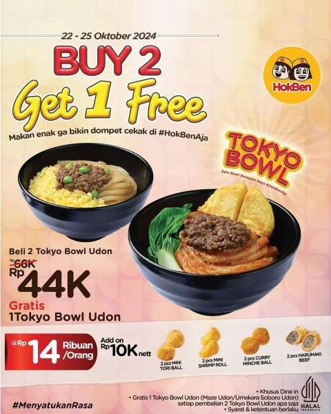 Promo HokBen 22-25 Oktober 2024