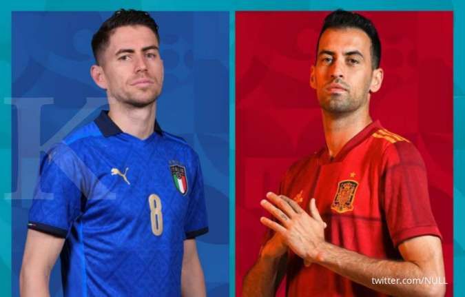 Jadwal EURO 2020 malam ini, 7 Juli 2020: Adu gengsi Italia dan Spanyol