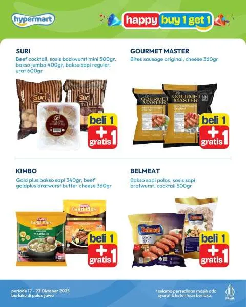 Promo Hypermart Buy 1 Get 1 Periode 17-23 Oktober 2025