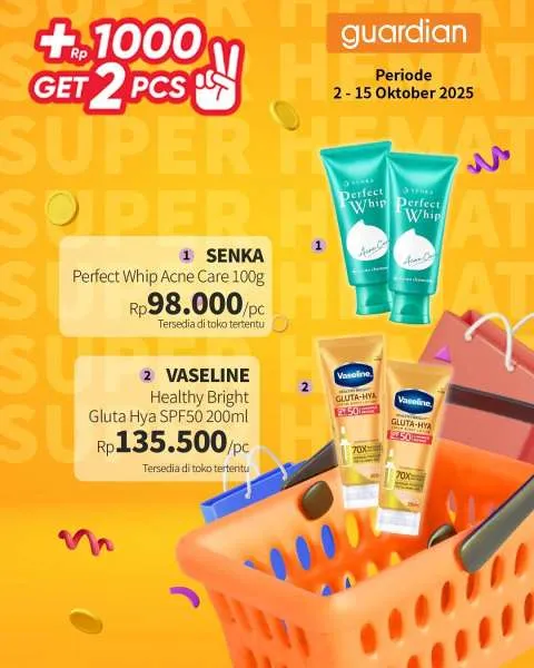 Promo Guardian Super Hemat Periode 2-15 Oktober 2025