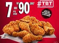 Hanya di Hari Kamis, Dapatkan Promo KFC Paket 7 Ayam Goreng Cuma Rp 90.000
