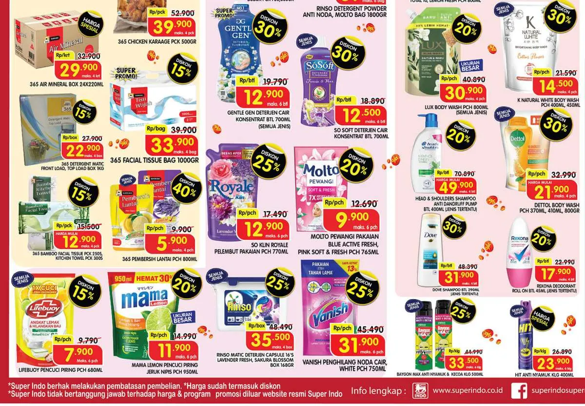 Promo Deterjen & Sabun Mandi 27-29 Juni 2025, Harga Hemat di Long Weekend Ini