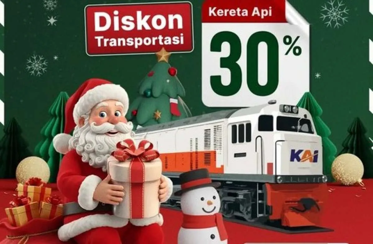 Promo KAI Nataru 2025/2026, Tiket Kereta Api Diskon 30% Mulai November