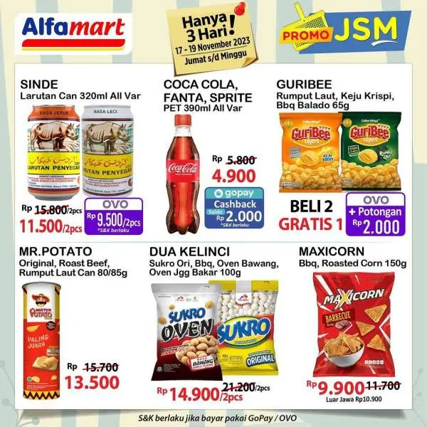 Promo JSM Alfamart Terbaru 17-19 November 2023, Promo Hanya 3 Hari