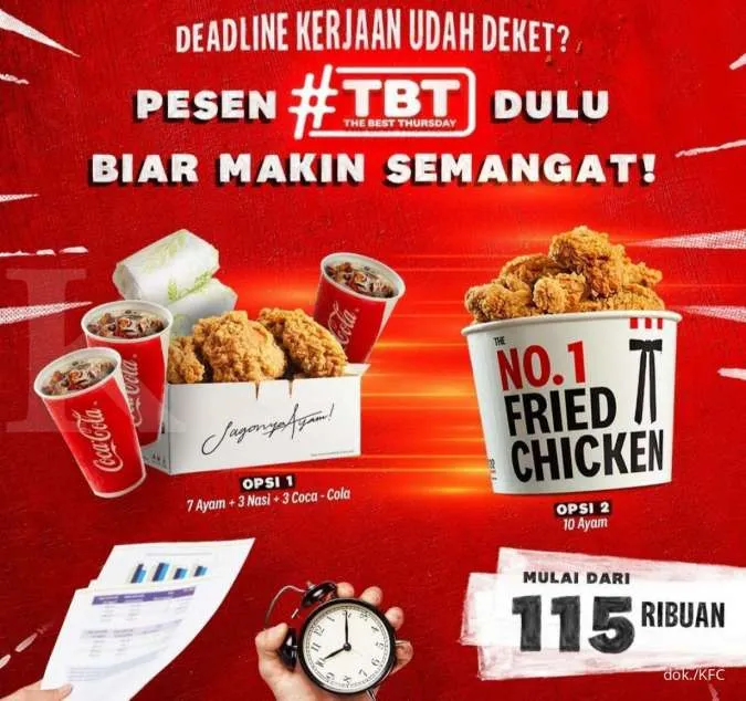 Promo KFC The Best Thursday (16/12)