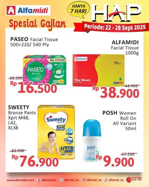 Promo Alfamidi Hemat Satu Pekan Periode 22-28 September 2025