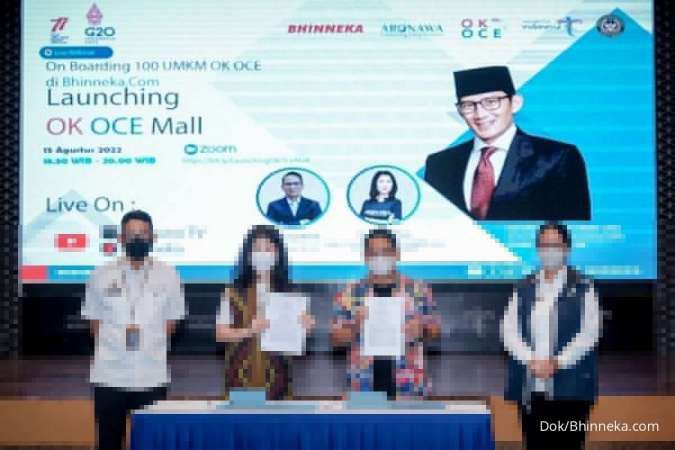 , 100 UMKM OK OCE Bergabung di Bhinneka dan luncurkan OKOCEMall.com