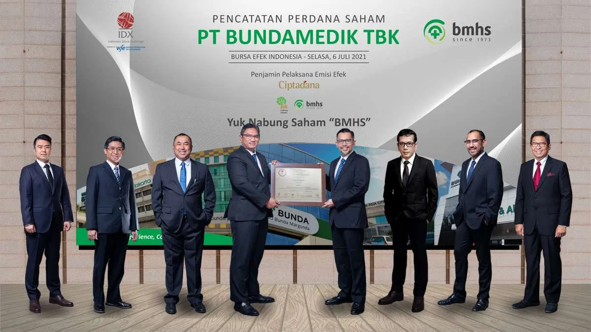 Perdana melantai di bursa, saham Bundamedik (BMHS) melesat 24,71%
