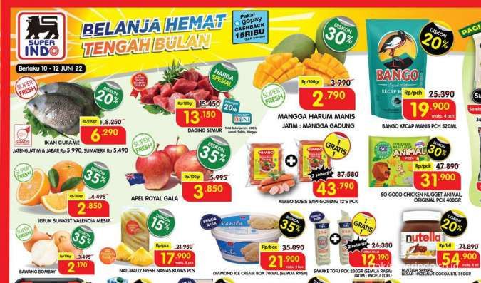 Promo JSM Superindo 10-12 Juni 2022, Beragam Diskon Besar di Tengah Bulan