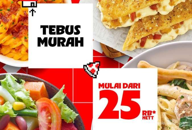Promo Pizza Hut Tebus Murah September Mulai Rp 25.000, Banyak Pilihan Menu