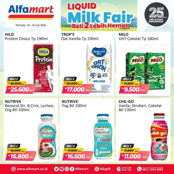 Promo Alfamart Milk Fair Diskon s/d 50% Periode 1-15 Juli 2024