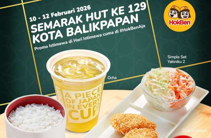 Promo HokBen HUT Kota Balikpapan, Diskon Rp 12.900 Hingga 12 Februari 2026
