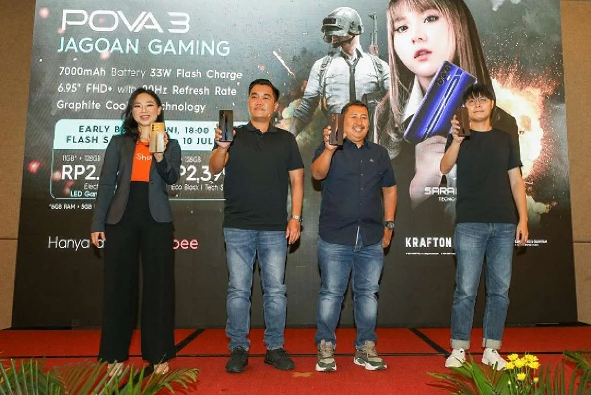 Resmi Diluncurkan di Indonesia, Smartphone Gaming TECNO POVA 3