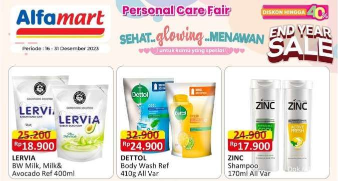 Promo Alfamart Personal Care Fair sampai 31 Desember 2023, Diskon hingga 40%